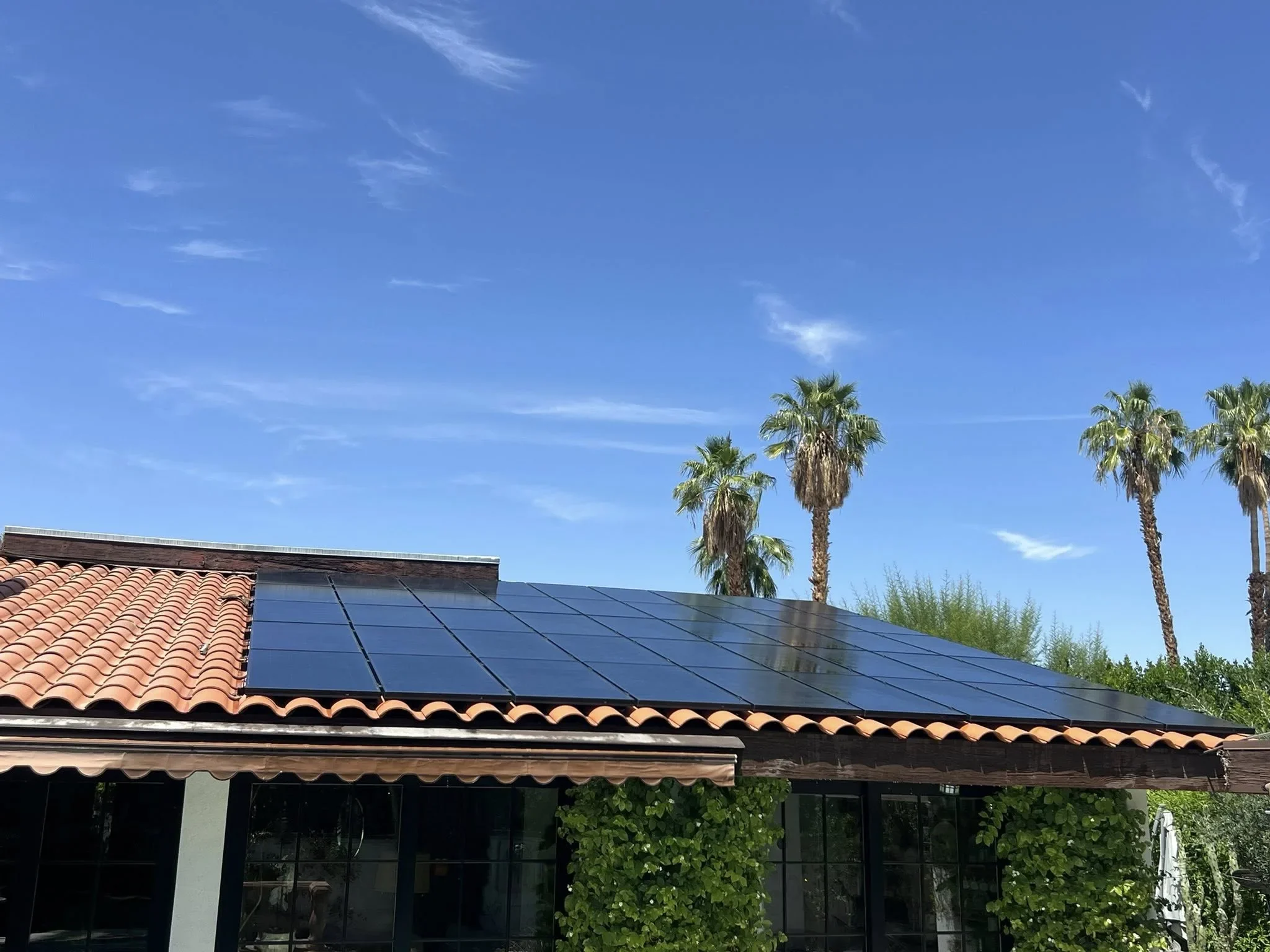 HPE roof after drone cleaning